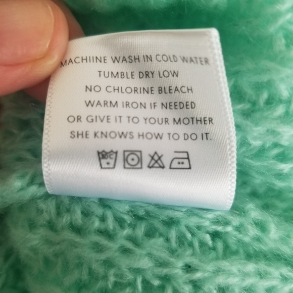 NWOT Project Naadam turquo sweater size Medium - Picture 7 of 7